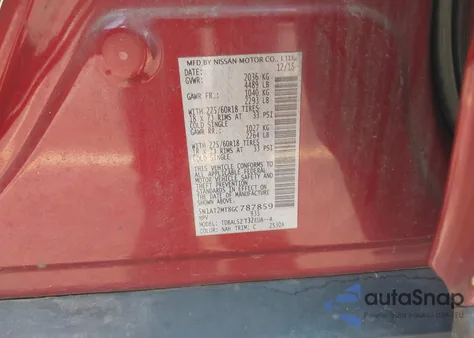 2016 Nissan Rogue Sl из США, поврежденный, VIN 5N1AT2MT8GC787859